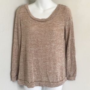 CHARLOTTE RUSSE SOFT CUT OUT CROSS BACK SWEATER